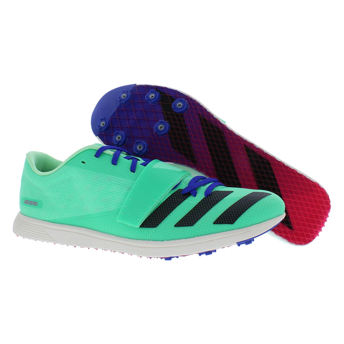 For for Unisex Spike Shoes Triple Jump Pole Vault Pulmin/Core Black/Lucid Blue | 100% Authentic Made Vietnam Model