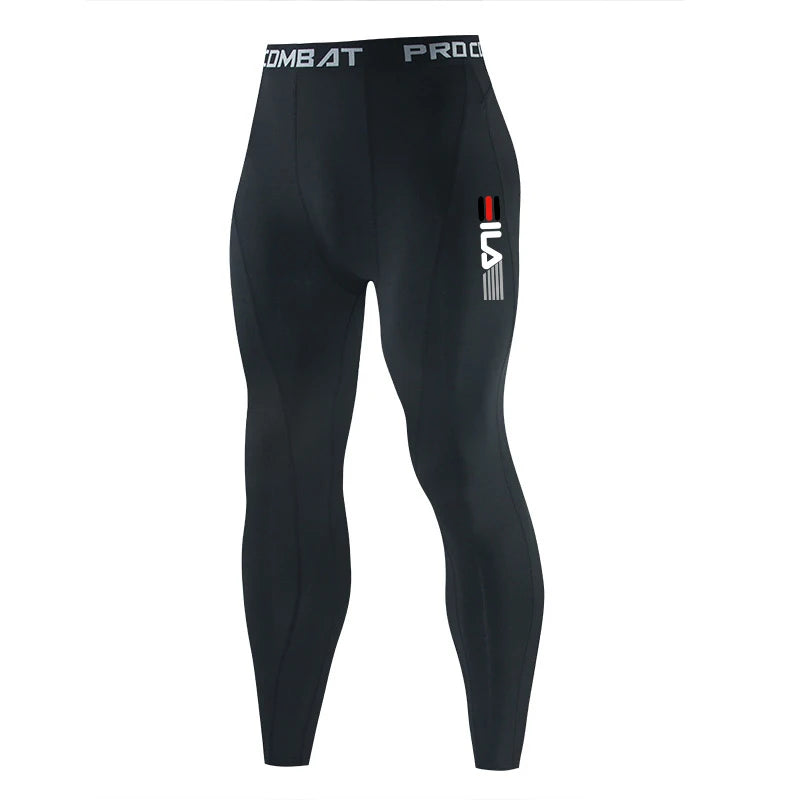 Men Gym Sportswear Muscle Bodybuilding Compression// Pantalon sport Homme