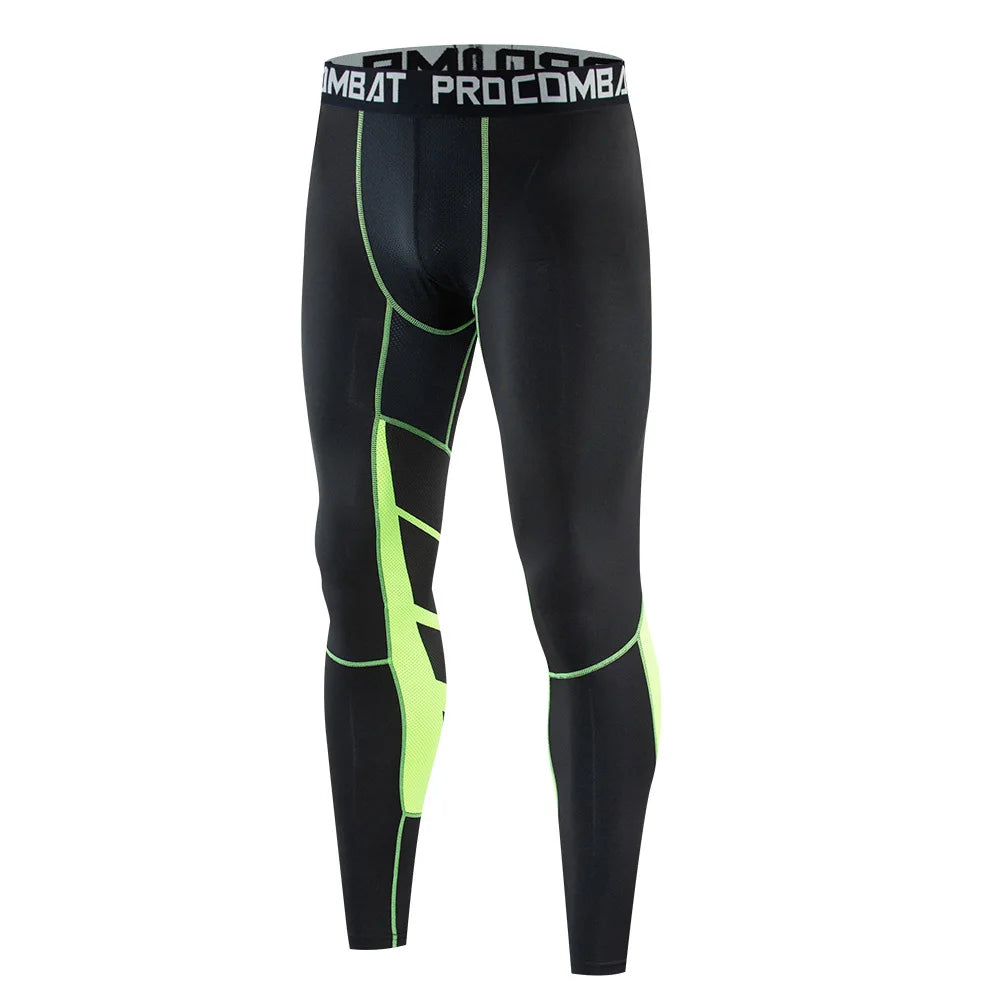 Mens Compression Pants Quick Dry Fit  // CYCLISTE DE COMPRESSION HOMME