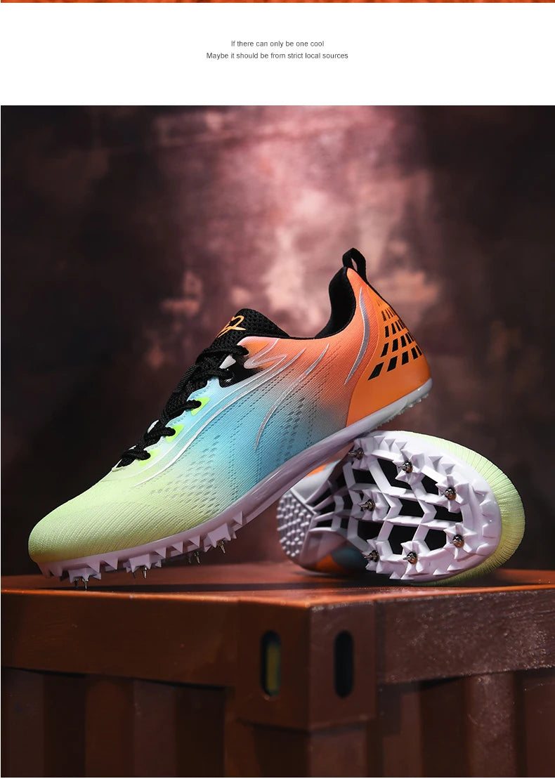 New Track＆Field Shoes Professional Nail Shoes Sprinters Anti Slip Run Training Shoe High-quality Student Long Jump Sneakers