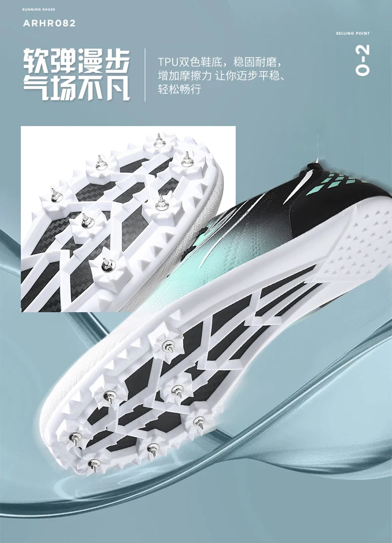 New Track＆Field Shoes Professional Nail Shoes Sprinters Anti Slip Run Training Shoe High-quality Student Long Jump Sneakers
