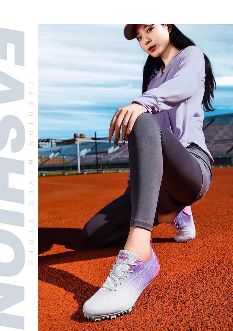 New Track＆Field Shoes Professional Nail Shoes Sprinters Anti Slip Run Training Shoe High-quality Student Long Jump Sneakers