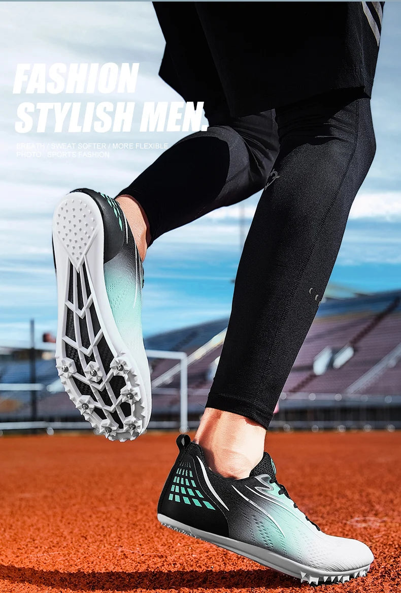 New Track＆Field Shoes Professional Nail Shoes Sprinters Anti Slip Run Training Shoe High-quality Student Long Jump Sneakers