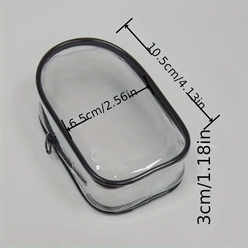 Portable Mini Clear Zipper Storage Bag - Space-Saving // Mini Pochette de rangement avec Fermeture éclair
