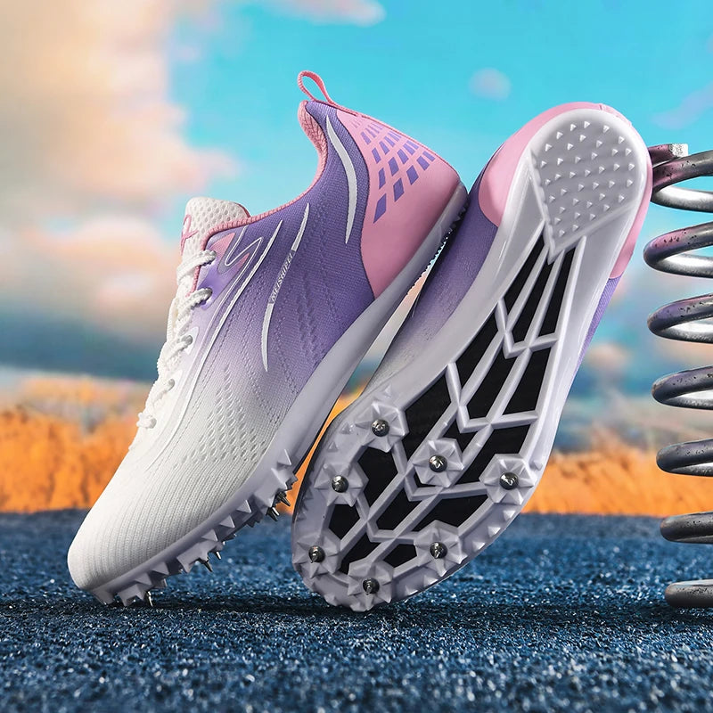 New Track＆Field Shoes Professional Nail Shoes Sprinters Anti Slip Run Training Shoe High-quality Student Long Jump Sneakers