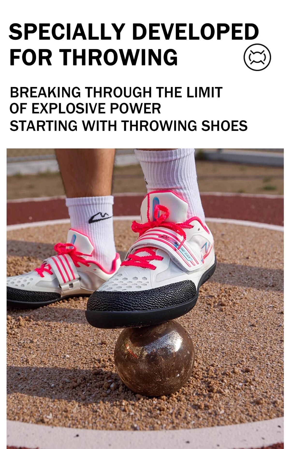 Shoes for Men Women Throwing Shoes Discus Shot Put // Chaussures de lancer Disque et Poids