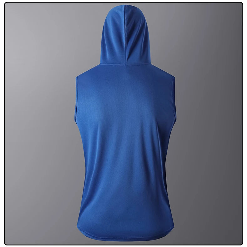 Quick-Dry GYM T-Shirt Sports Streetwear // T SHIRT CAPUCHE FITNESS