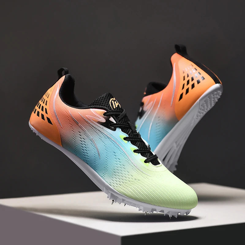 New Track＆Field Shoes Professional Nail Shoes Sprinters Anti Slip Run Training Shoe High-quality Student Long Jump Sneakers