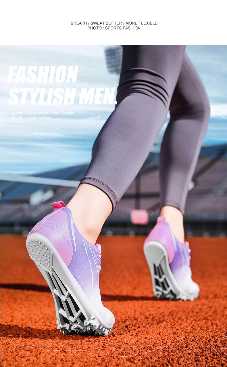 New Track＆Field Shoes Professional Nail Shoes Sprinters Anti Slip Run Training Shoe High-quality Student Long Jump Sneakers