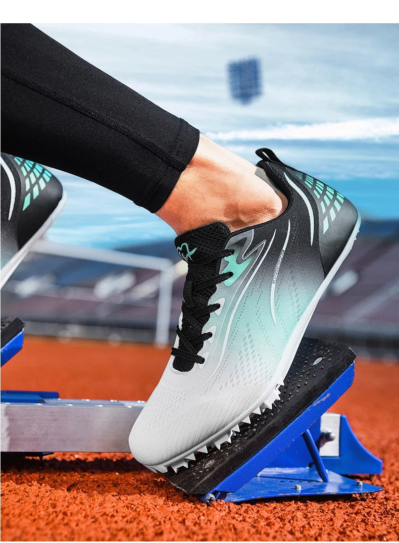 New Track＆Field Shoes Professional Nail Shoes Sprinters Anti Slip Run Training Shoe High-quality Student Long Jump Sneakers