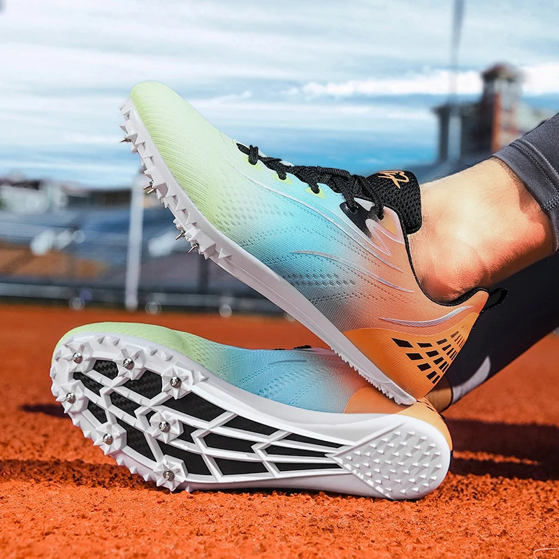 New Track＆Field Shoes Professional Nail Shoes Sprinters Anti Slip Run Training Shoe High-quality Student Long Jump Sneakers