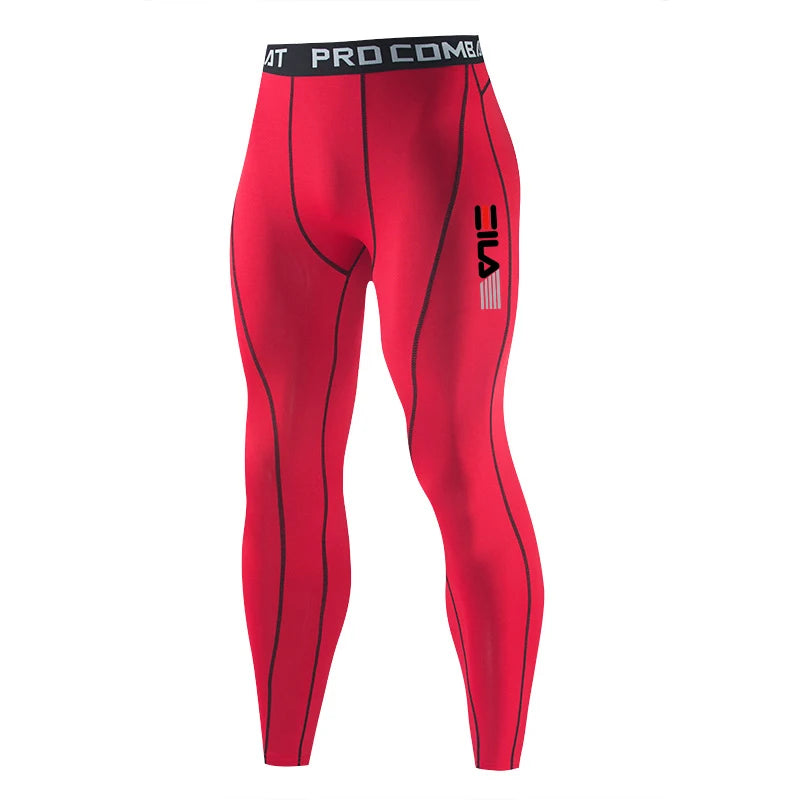 Men Gym Sportswear Muscle Bodybuilding Compression// Pantalon sport Homme