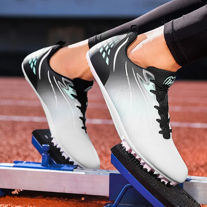 New Track＆Field Shoes Professional Nail Shoes Sprinters Anti Slip Run Training Shoe High-quality Student Long Jump Sneakers