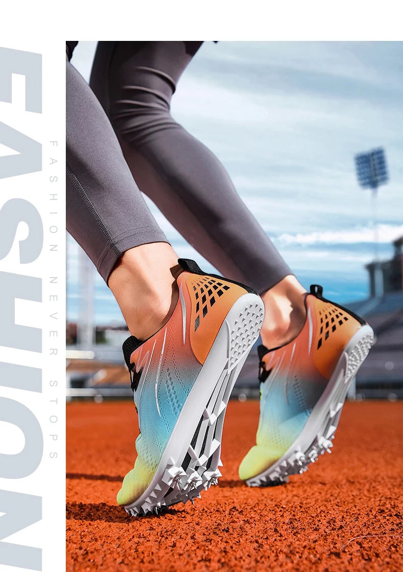 New Track＆Field Shoes Professional Nail Shoes Sprinters Anti Slip Run Training Shoe High-quality Student Long Jump Sneakers