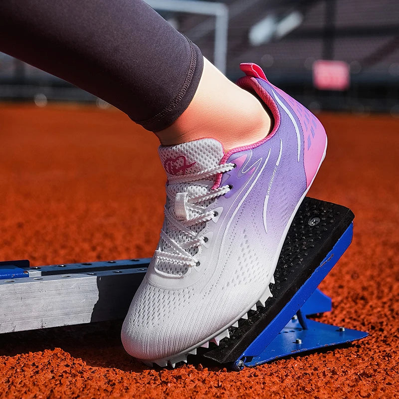 New Track＆Field Shoes Professional Nail Shoes Sprinters Anti Slip Run Training Shoe High-quality Student Long Jump Sneakers