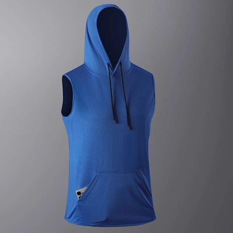 Quick-Dry GYM T-Shirt Sports Streetwear // T SHIRT CAPUCHE FITNESS