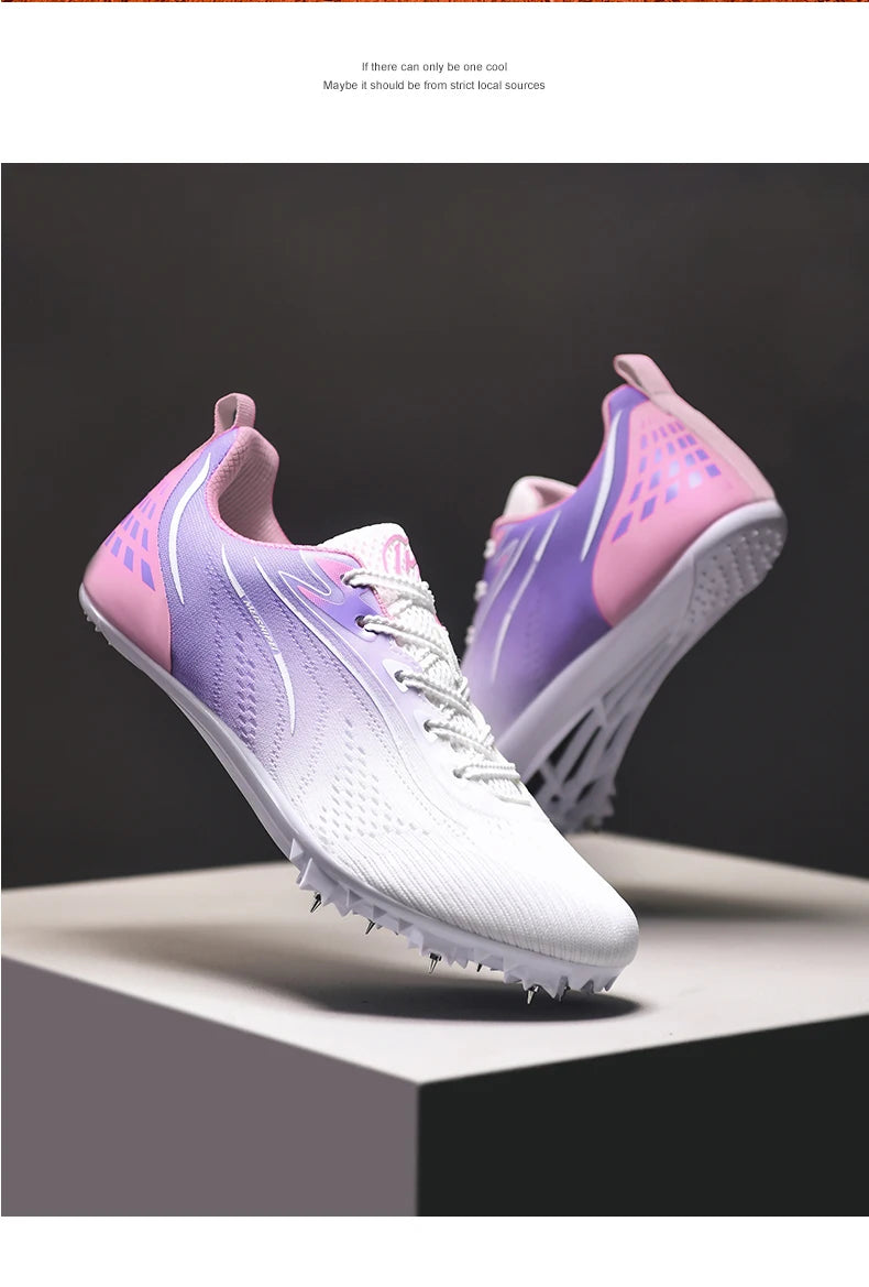New Track＆Field Shoes Professional Nail Shoes Sprinters Anti Slip Run Training Shoe High-quality Student Long Jump Sneakers
