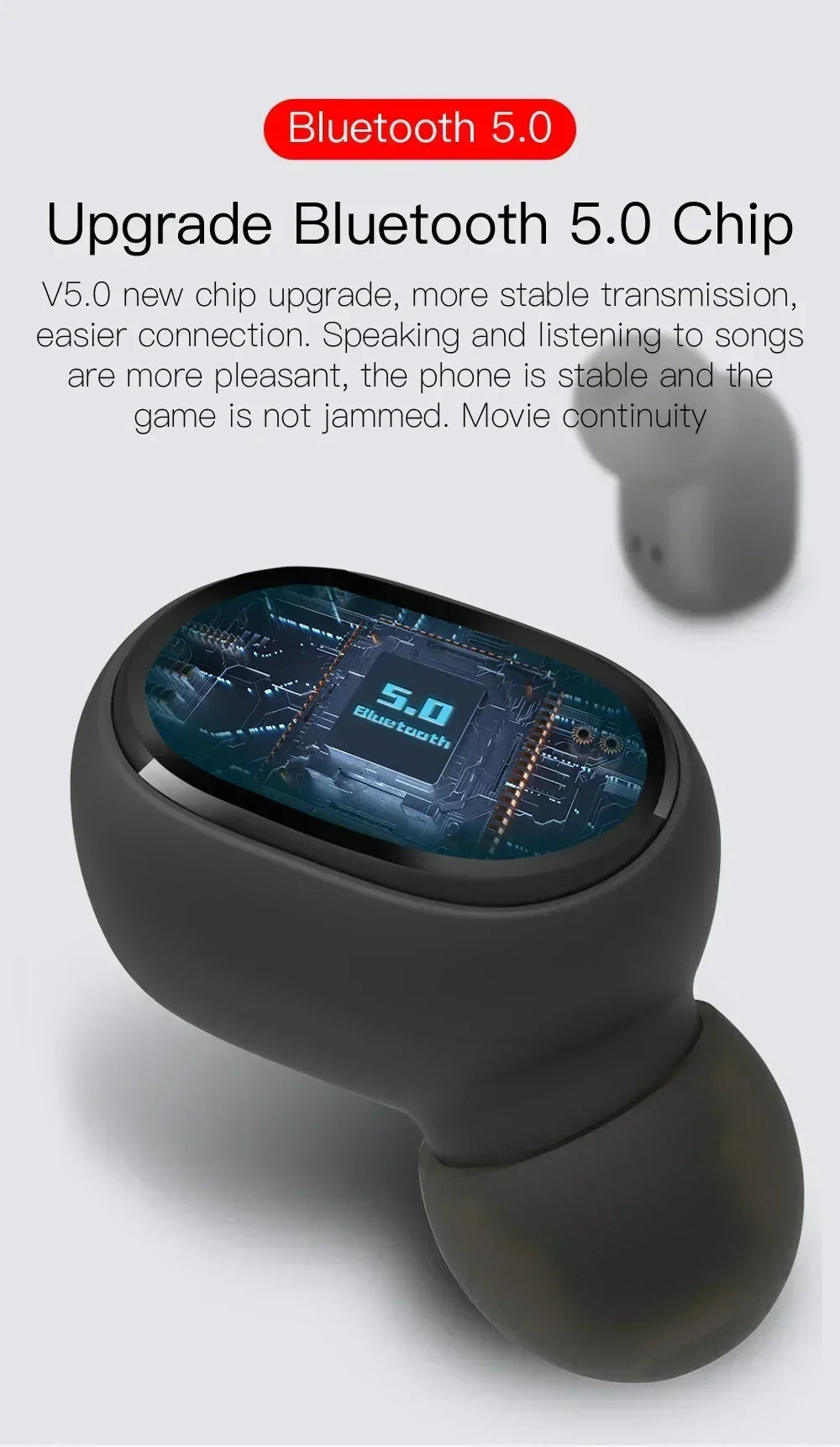 E6S Wireless Bluetooth Earphones // Ecouteurs sans fil