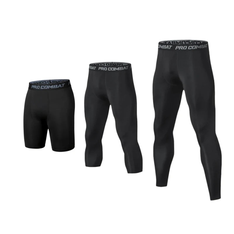 Mens Compression Pants Tights Cool Dry Leggings Sports // PANTALON ET SHORT  DE COMPRESSION HOMME