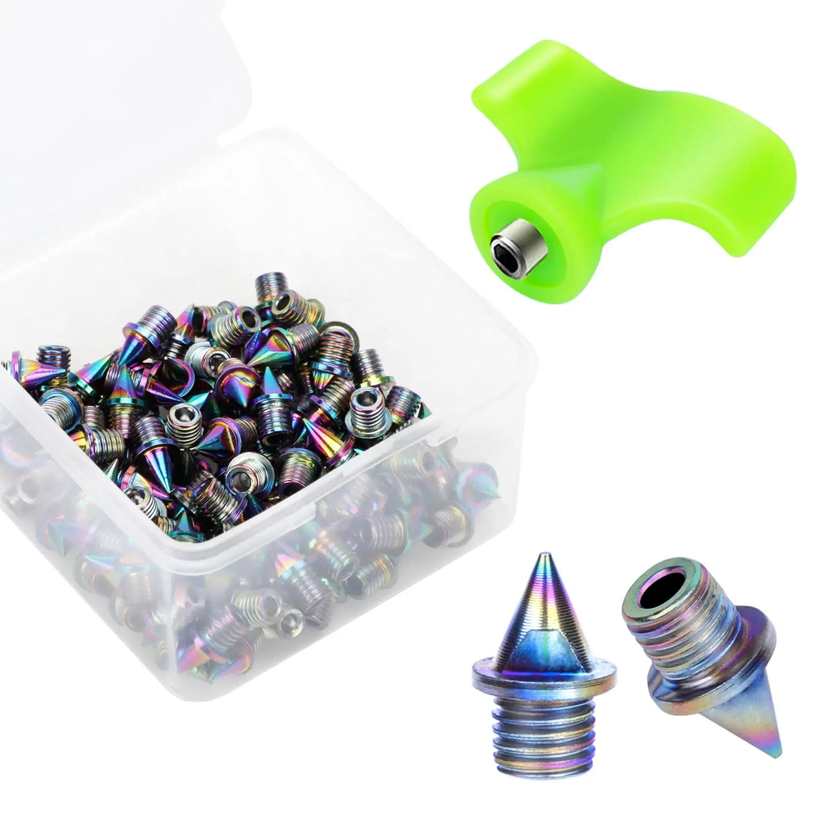 100pcs 1/4inch Stainless Steel Track // 100 pointes de rechanges en acier inoxydable