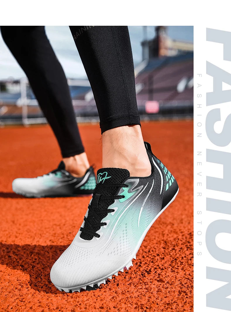 New Track＆Field Shoes Professional Nail Shoes Sprinters Anti Slip Run Training Shoe High-quality Student Long Jump Sneakers