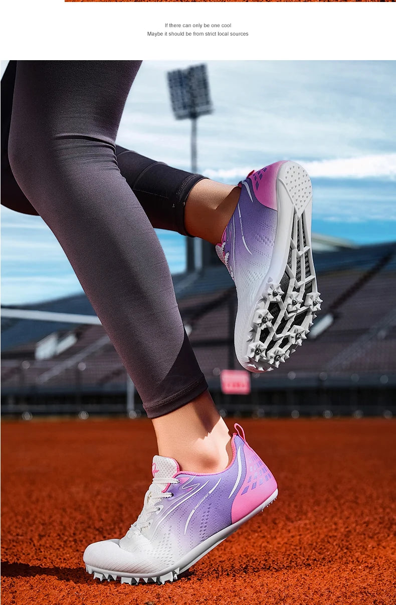 New Track＆Field Shoes Professional Nail Shoes Sprinters Anti Slip Run Training Shoe High-quality Student Long Jump Sneakers